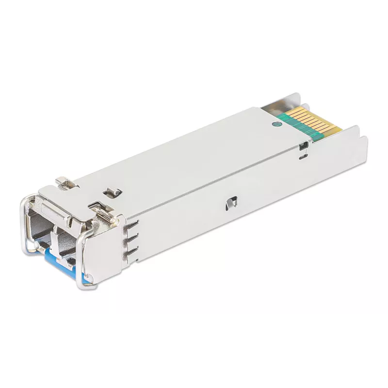 Intellinet 508735 Gigabit-SFP-Glasfaser-Transceivermodul 1000Base-LX, LC-Duplex Singlemode, 10 km, 1310 nm, kompatibel mit HPE J4859A