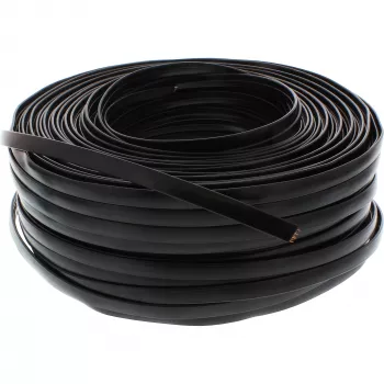 InLine Modulares Kabel 68818 8-adriges Flachbandkabel 100m Ring Schwarz