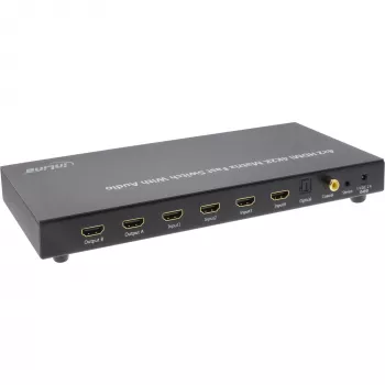 InLine HDMI Matrix Switch, 4K2K, 4 Eingänge auf 2 Ausgänge