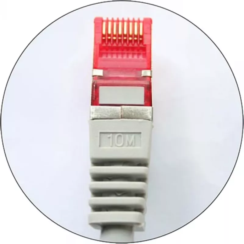 InLine Patchkabel S/FTP PiMF Cat.6 250MHz Kupfer halogenfrei grau 7,5m