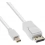 InLine Mini DisplayPort auf DisplayPort Kabel weiß 1 m