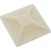 Selbstklebende Kabelbindersockel InLine 40×40 mm, beige, 10er-Pack