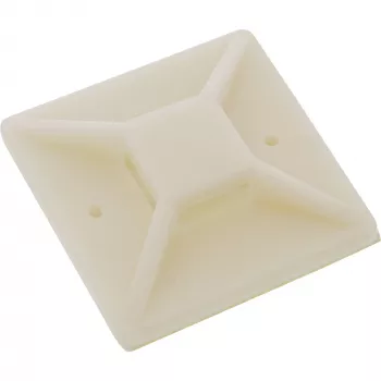 Kabelbinder-Klebebefestigungen InLine 30×30 mm, beige, 10 Stück