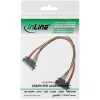 InLine SATA Daten- und Stromkabel SATA 6Gb/s Stecker / Buchse 0,30m