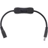 InLine DC-Kabel mit Schalter, DC Stecker/Buchse 5,5x2,1mm, AWG 18, schwarz, 0,20m