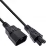 InLine Stromkabel, C14-Buchse auf C5-Stecker, schwarz, 5 m