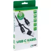 InLine 2-in-1 USB-C-Kabel + USB-A-Adapter, USB 2.0, 100W, TPE, schwarz, 2m