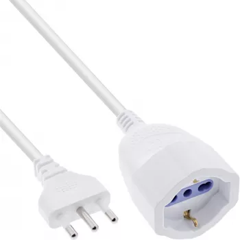 InLine 16410I Stromverlängerung 10 m 1 AC-Ausgang Innenbereich Weiß