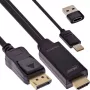 Aktiver Videokonverter InLine 17161I 3840x2160 HDMI zu DisplayPort