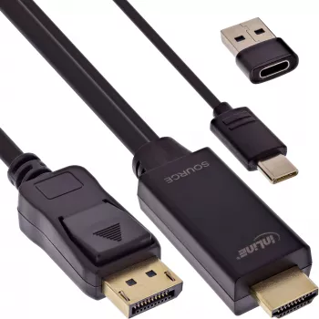 Aktiver Videokonverter InLine 17162I 3840x2160 HDMI auf DisplayPort