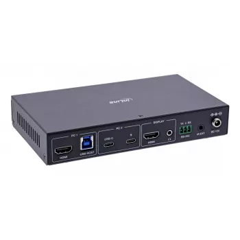 InLine 57885E KVM-Switch, 2-fach, HDMI & USB-C, 4K60Hz