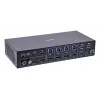 InLine 57885I KVM-Switch, 4-fach, HDMI, 4K60Hz, Multiviewer, USB-Hub, schwarz