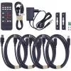 InLine 57885I KVM-Switch, 4-fach, HDMI, 4K60Hz, Multiviewer, USB-Hub, schwarz
