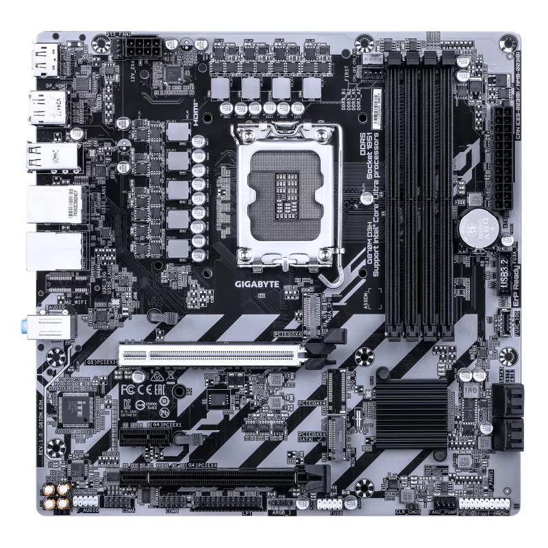 Gigabyte Q870M D3H Mainboard, LGA1851, Micro ATX, Q870