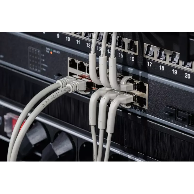 Digitus CAT 6A F-FTP Biegsames Patchkabel Kupfer 0,5 m Grau