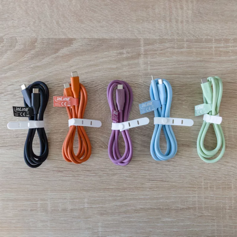 USB-Kabel InLine 35891G 1 m USB C Grün USB 2.0 0,48 Gbit/s
