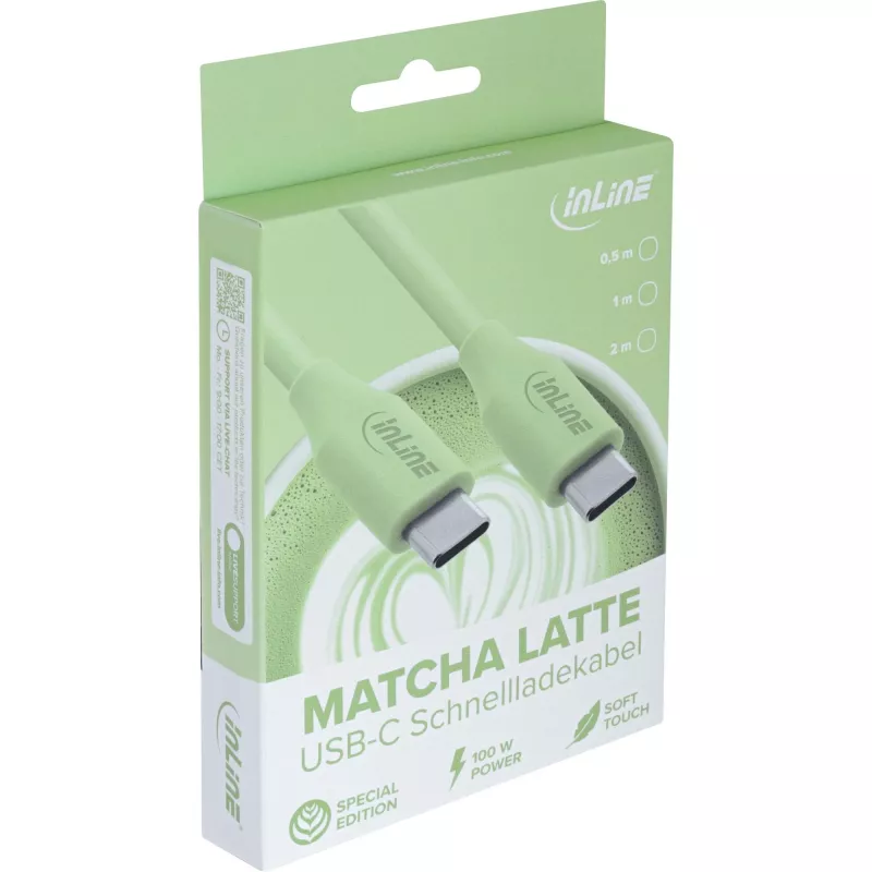 USB-Kabel InLine 35891G 1 m USB C Grün USB 2.0 0,48 Gbit/s