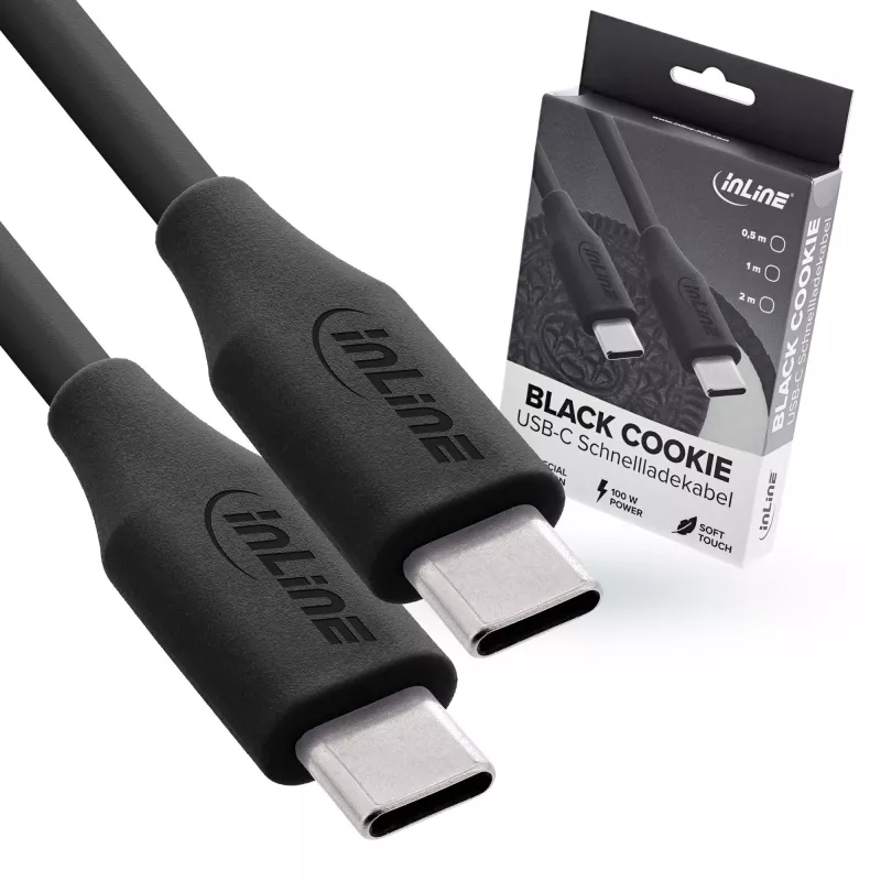 InLine 35891 USB-Kabel USB 2.0 1 m USB-C Schwarz