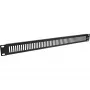 InLine 19 Zoll perforierte Blindplatte, 2HE, RAL 9005 schwarz