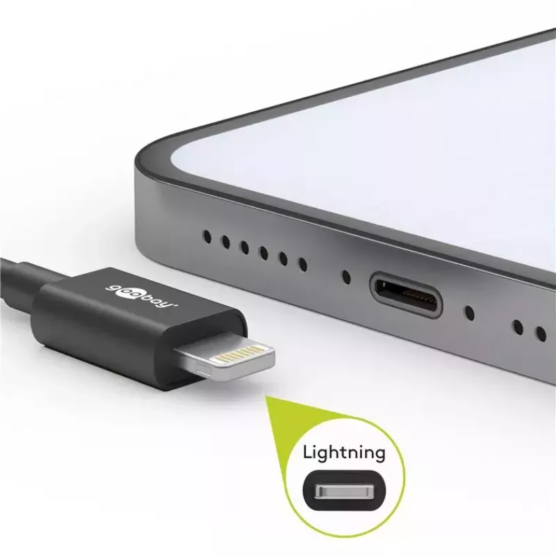 Lightning USB Lade- und Synchronisationskabel Goobay 72906