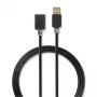 USB-Kabel Nedis CCBW60010AT20 2 m USB 2.0 USB A Anthrazit