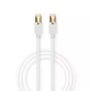 Netzwerkkabel Nedis CCBW85221WT100 10m Cat6 S/FTP Weiß