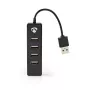 USB Hub Nedis UHUBU2420BK USB 2.0 480 Mbit/s Schwarz