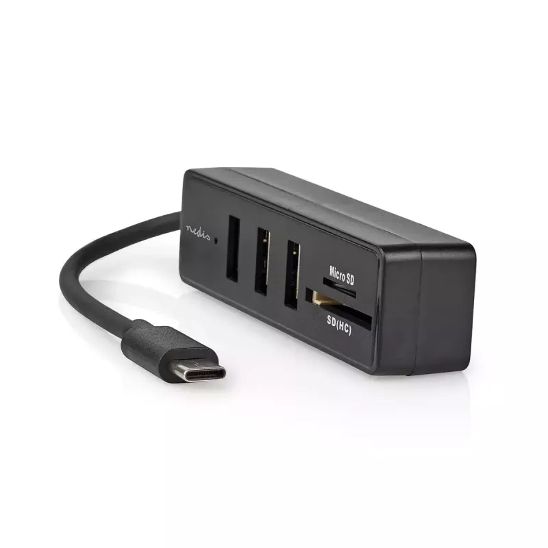Laptop-Dock Nedis CCGB64250BK01 Kabelgebunden USB Type-C Schwarz 5 Gbit/s
