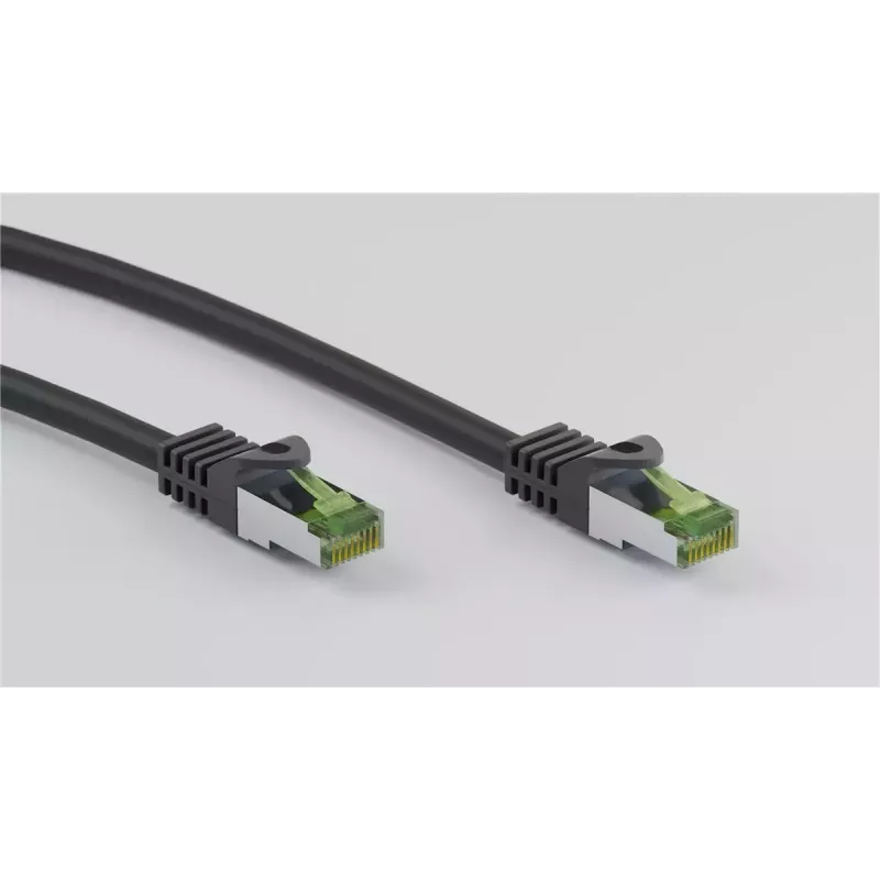 Goobay Netzwerkkabel Schwarz 0,25 m Cat8.1 S/FTP