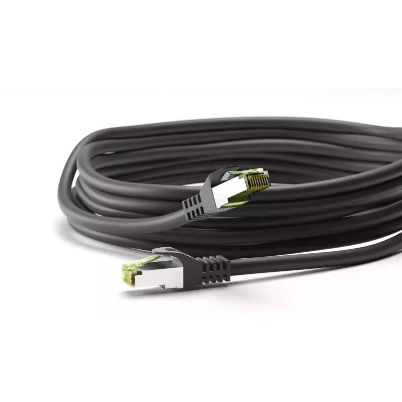 Goobay Netzwerkkabel Schwarz 0,25 m Cat8.1 S/FTP