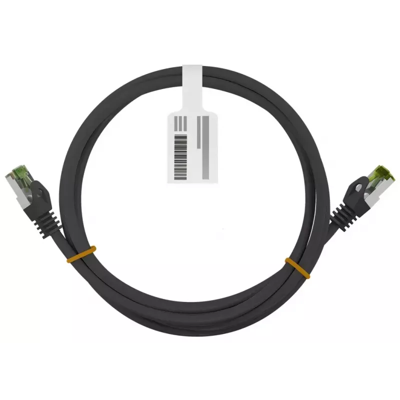 Netzwerkkabel Wentronic 61096 5m Cat8.1 S/FTP RJ-45 Schwarz