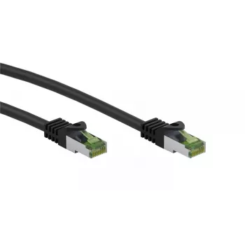 Netzwerkkabel Wentronic 61098 10m Cat8.1 S/FTP Schwarz