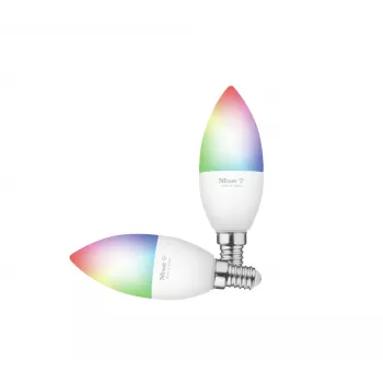 Smart Bulb TRUST 71293 – Wi-Fi Smart Light, weiß, AC, 37×100 mm, 2er-Pack