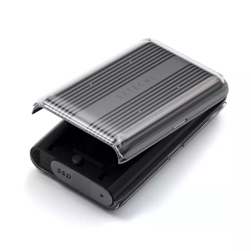 Satechi USB4 NVMe SSD Pro Gehäuse, Grau/Transparent