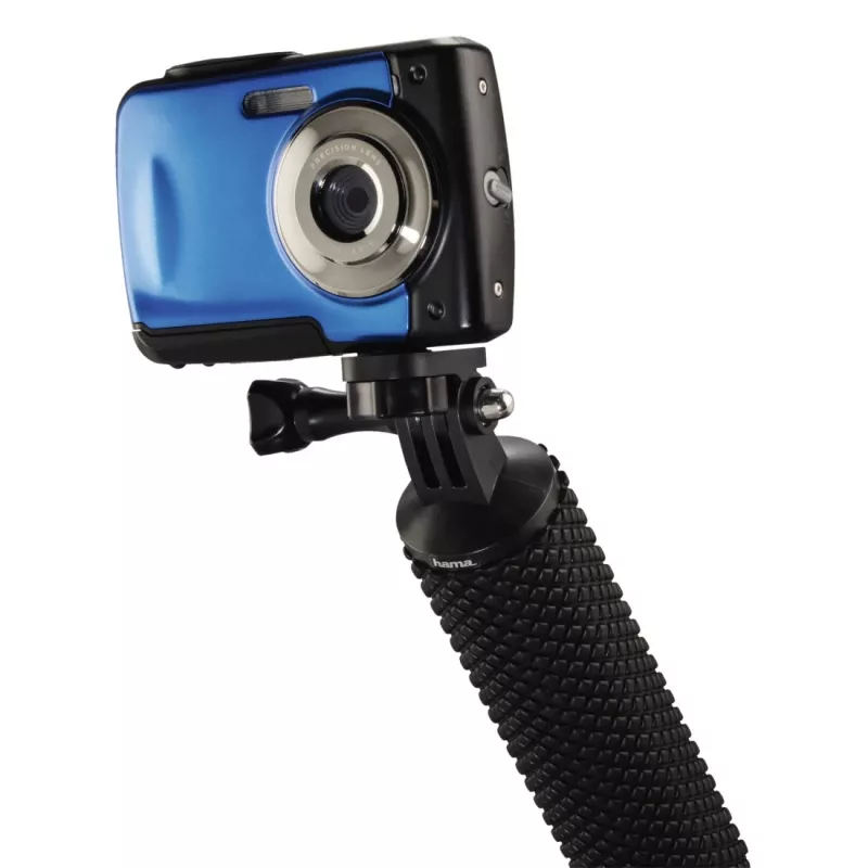Hama 00004458 Kamera-Einbeinstativ, 1/4 Zoll, Kunststoff, Schwarz/Rot