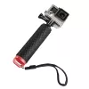 Hama 00004458 Kamera-Einbeinstativ, 1/4 Zoll, Kunststoff, Schwarz/Rot