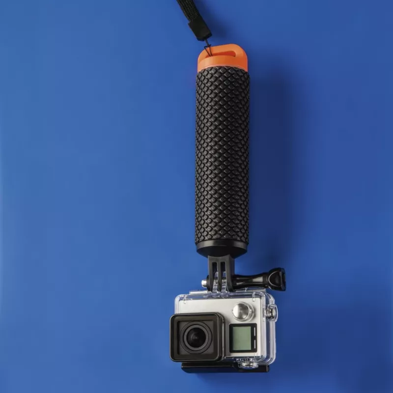 Hama 00004458 Kamera-Einbeinstativ, 1/4 Zoll, Kunststoff, Schwarz/Rot