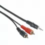 Audio-Kabel Hama 00205107 5m 3,5mm 2x Cinch Stecker Schwarz Rot