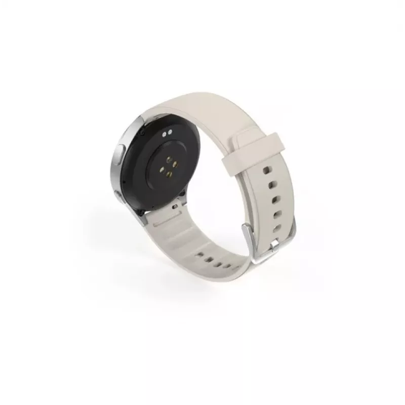 Hama 00178612 Smartwatch 8900, 3,35 cm (1,32 Zoll) AMOLED, 42 mm, 466 x 466 Pixel, Touchscreen, GPS, Silber/Beige