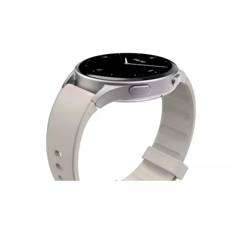 Hama 00178612 Smartwatch 8900, 3,35 cm (1,32 Zoll) AMOLED, 42 mm, 466 x 466 Pixel, Touchscreen, GPS, Silber/Beige