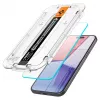 Spigen iPhone 15 Glas.tR EZ Fit Displayschutz aus gehärtetem Glas Transparent