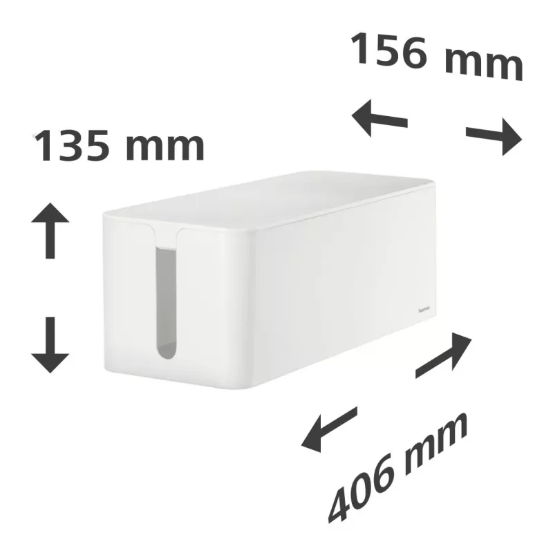 Hama 00221011 Kabelbox Universal Kabelbox Weiß