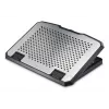 Hama 00126807 Laptop-Kühler aus Aluminium, neigbar, 2 Lüfter, bis 39,6 cm (15,6 Zoll), Schwarz