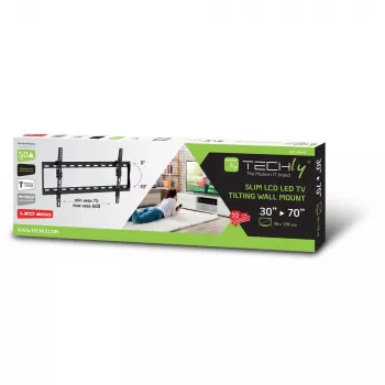 Techly ICA-PLB 261L TV-Wandhalterung 177,8 cm (70 Zoll) Schwarz