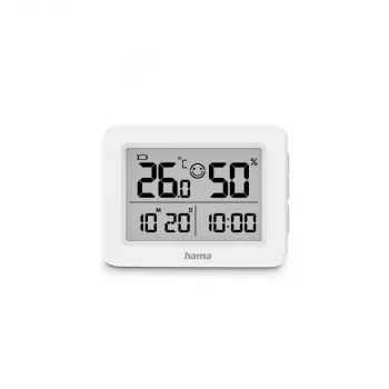 Hama 00222231 Umgebungsthermometer Elektronisches Umgebungsthermometer Innenbereich Weiß