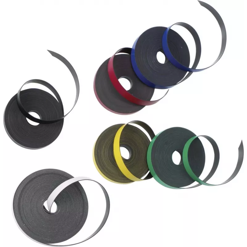 Nobo 1901053 Magnetband, selbstklebend, 10 mm x 10 m, schwarz