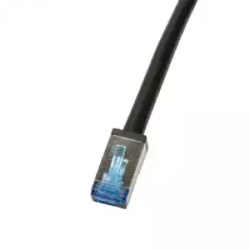 Netzwerkkabel LogiLink CQ7103S RJ-45 Cat6a 15 m Schwarz