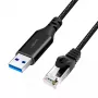 Netzwerkkabel LogiLink CU0407 RJ-45 Cat6 15 m Schwarz