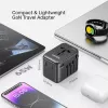 Reiseadapter UNITEK P1122ABK01 Universal Schwarz Typ C G I