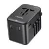 Reiseadapter UNITEK P1122ABK01 Universal Schwarz Typ C G I